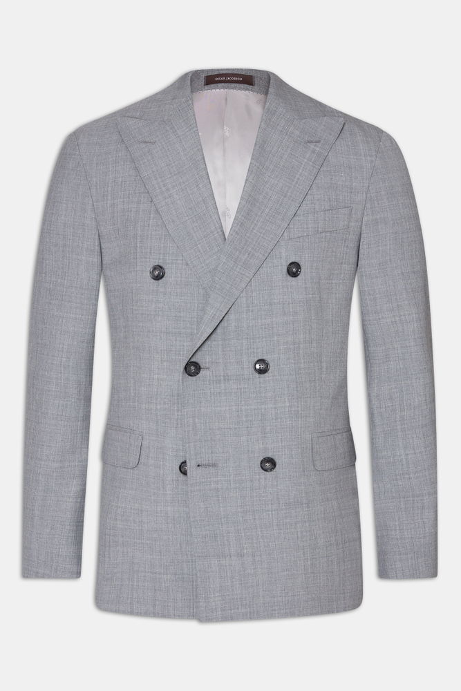 Regular Fit Dobbeltradet Microstructure Blazer