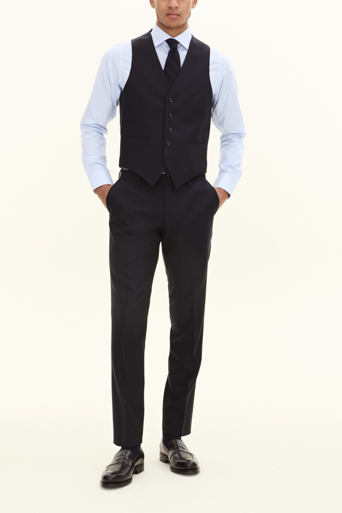 Regular Fit Microstructure Vest