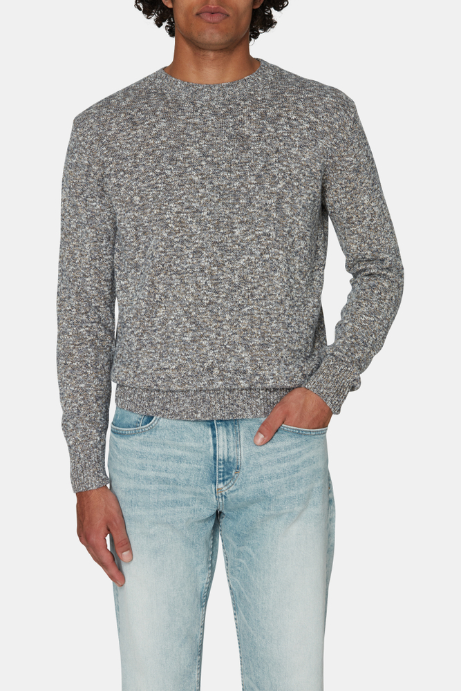 Regular Fit Roundneck Melange Sweater