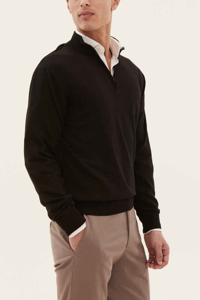 Regular Fit Half Zip Sweater