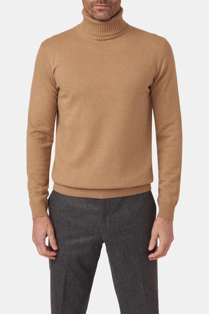 Regular Fit Rullekrave Uld-Kashmir