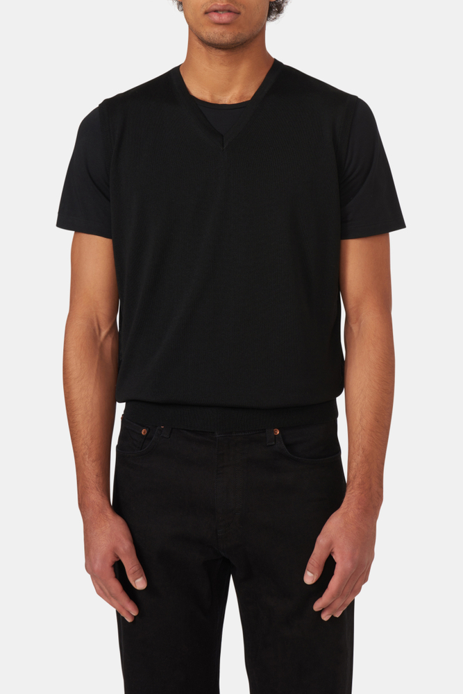 Regular Fit Vest Extra Fine Merinoull
