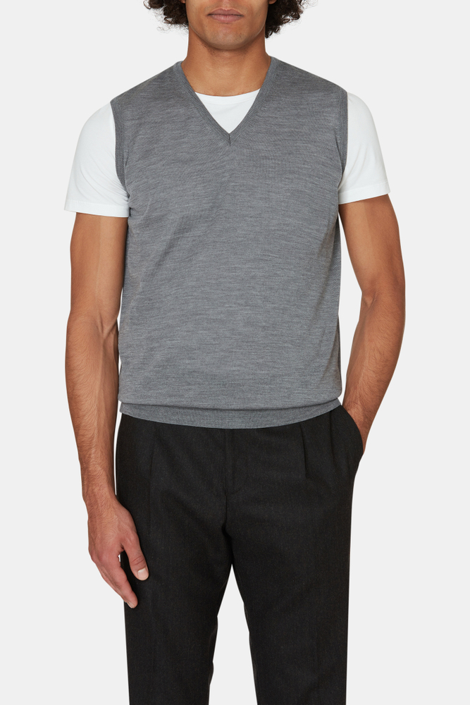 Regular Fit Vest Extra Fine Merinoull