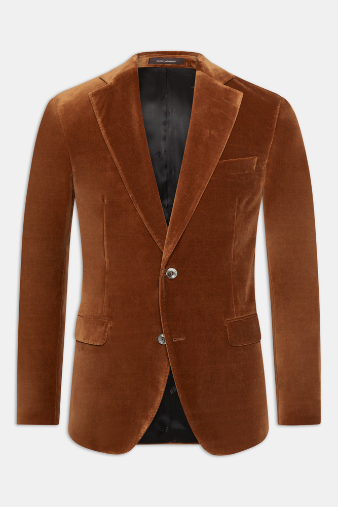 Regular Fit Velvet Blazer