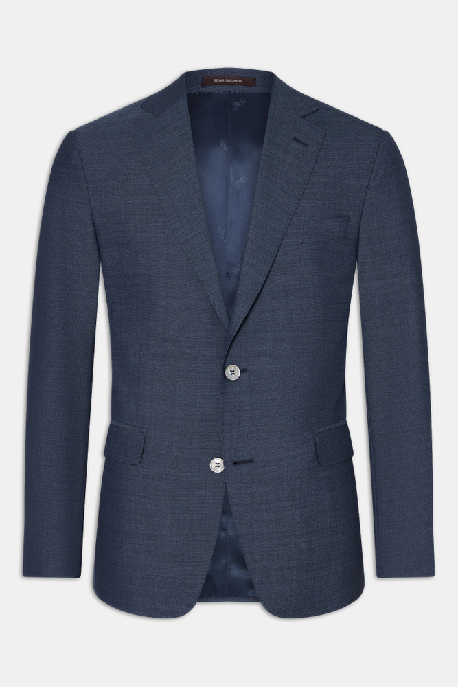 Regular Fit Sharkskin Blazer