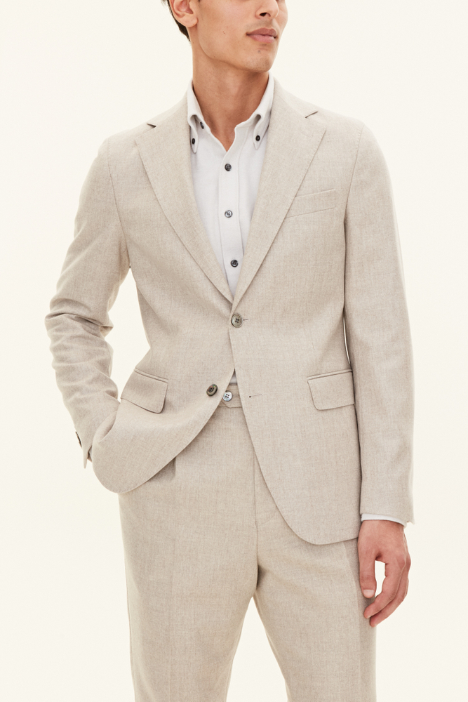 Slim Fit Flanellblazer