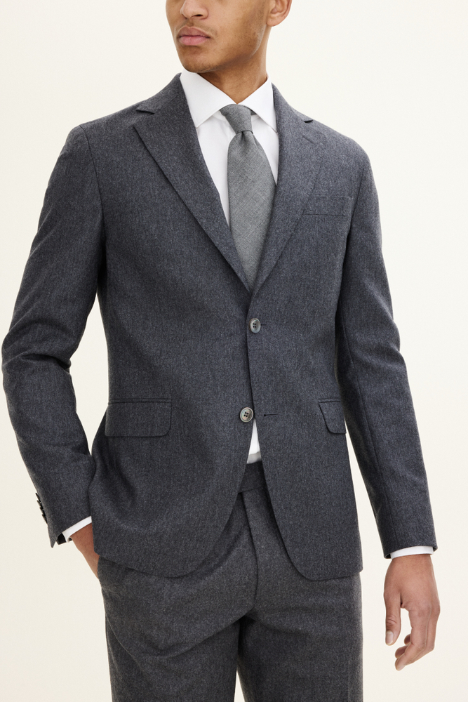 Slim Fit Flannel Blazer