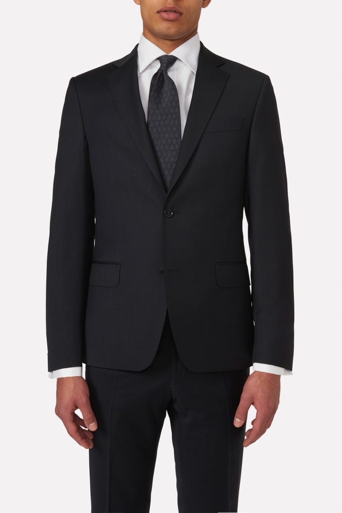 Slim Fit Microstructure Blazer