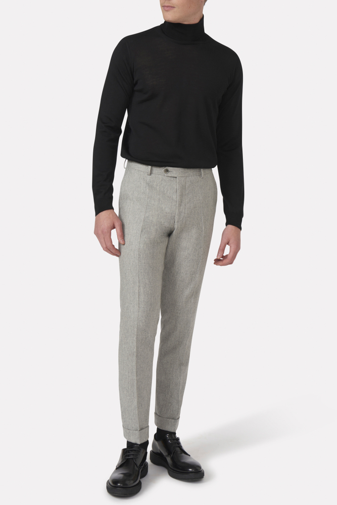 Slim Fit Flannelbukser