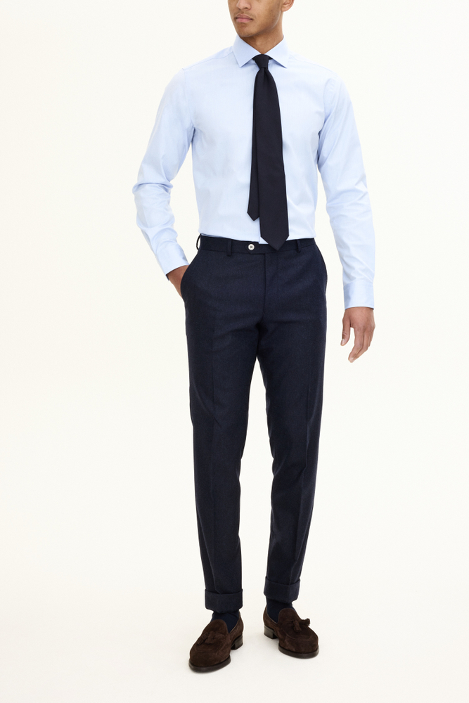 Slim Fit Flannel Trousers