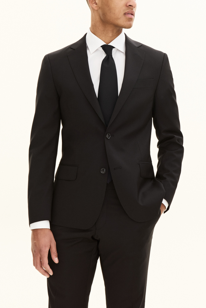 Slim Fit Microstructure Blazer