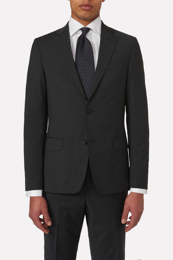 Slim Fit Microstructure Blazer