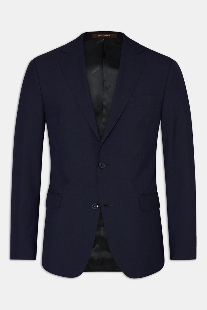 Regular Fit Microstructure Blazer
