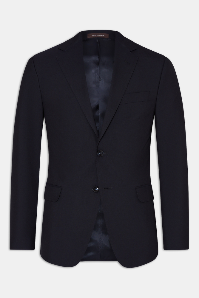 Regular Fit Microstructure Blazer