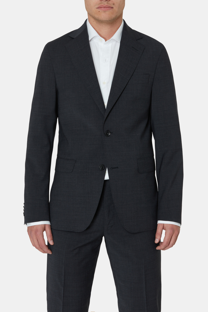 Slim Fit Microstructure Blazer