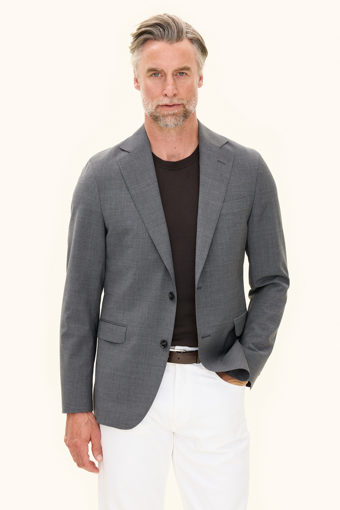 Slim Fit Microstructure Kavaj