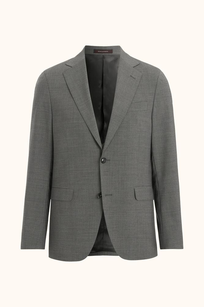Slim Fit Microstructure Blazer