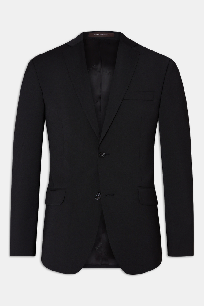 Regular Fit Microstructure Blazer