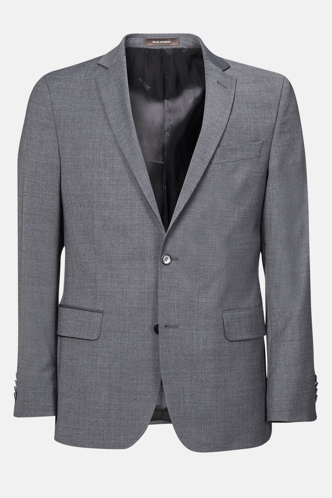 Regular Fit Microstructure Blazer