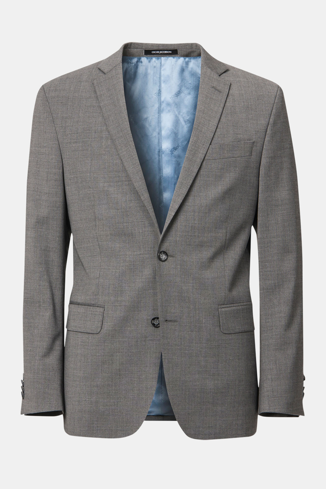 Regular Fit Microstructure Blazer