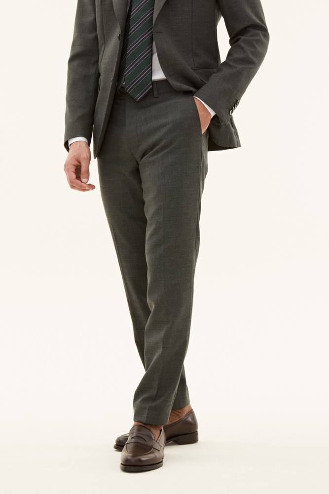 Slim Fit Tropical Wool Trousers