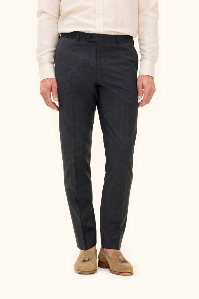 Slim Fit Microstructure Trousers