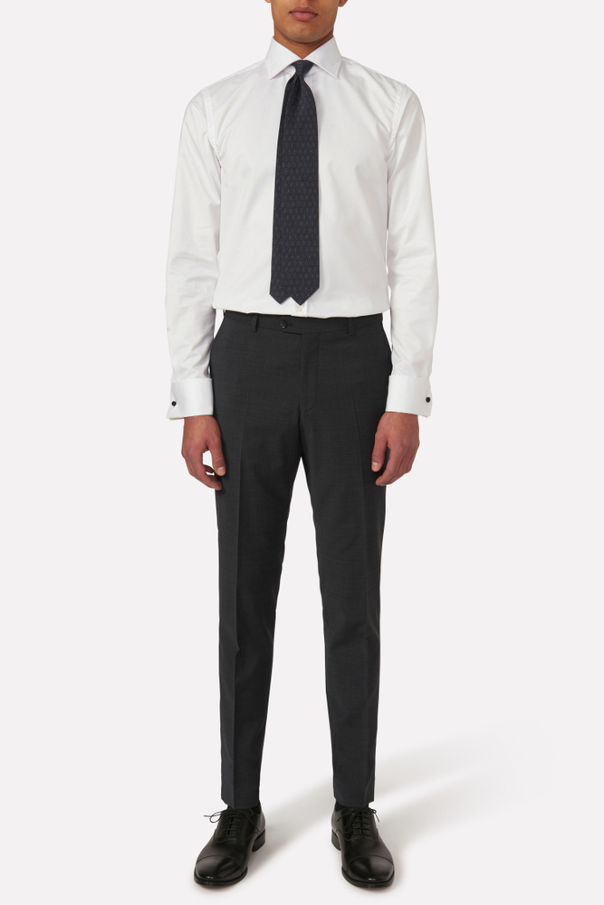 Slim Fit Microstructure Trousers