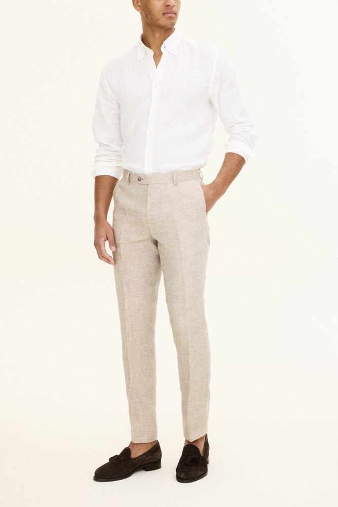 Slim Fit Linen Trousers