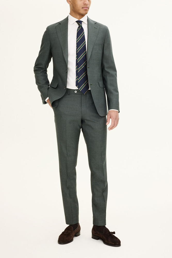 Slim Fit Sharkskin Bukser