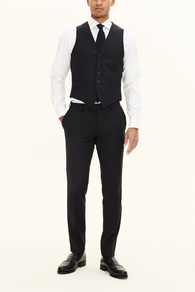 Slim Fit Microstructure Trousers