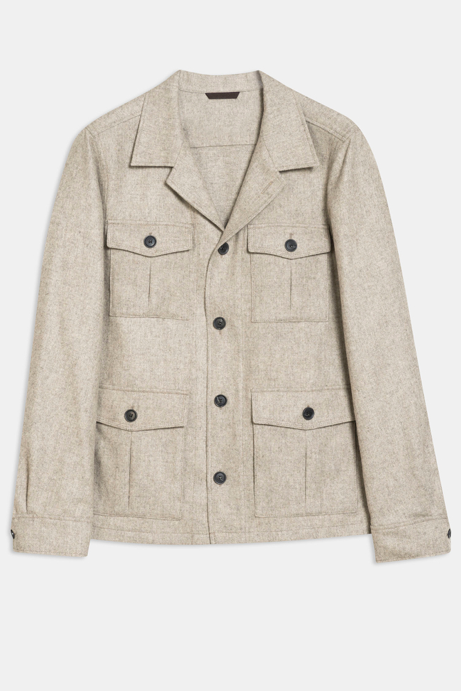 Regular Fit Safari Flanell Overshirt