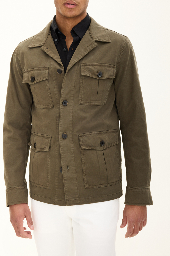 Regular Fit Safari Overshirt Twill