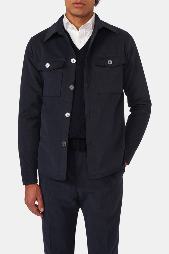 Regular Fit Børstet Overshirt Twill