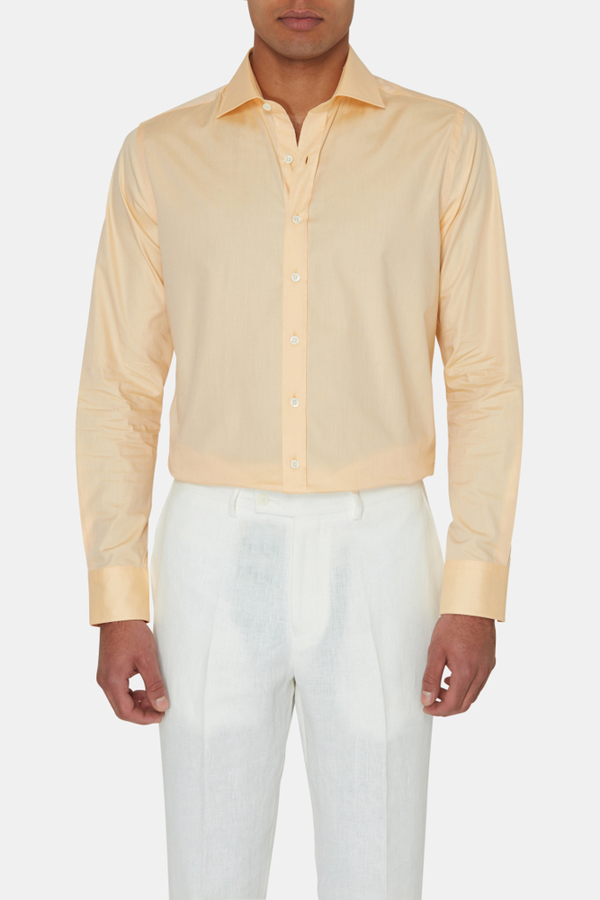 Slim Fit Cut Away Twillskjorte