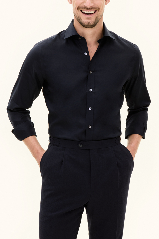 Slim Fit Cut Away Strykefri Bomullskjorte
