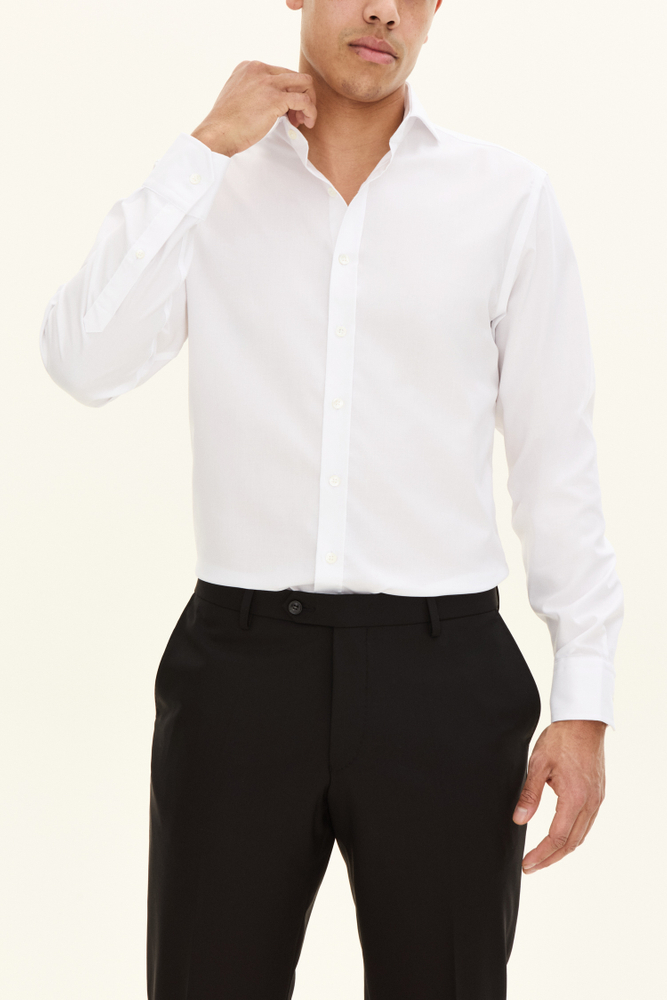 Regular Fit Cut Away Non-Iron Cotton Shirt