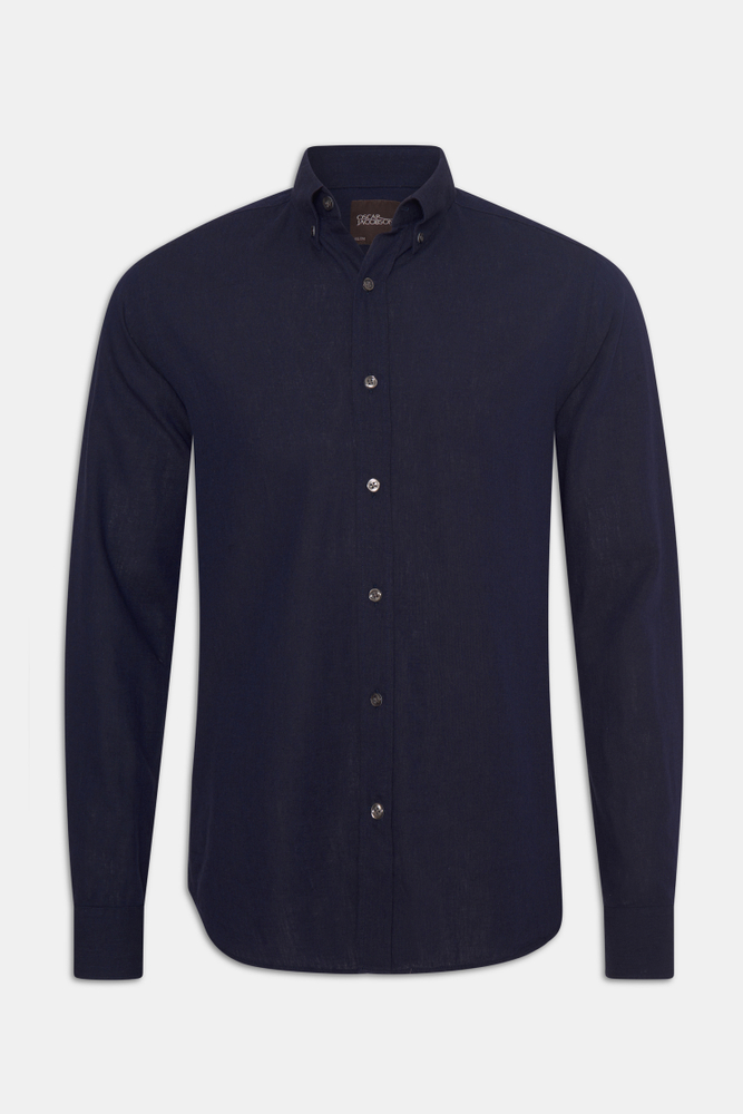 Slim Fit Button Down Skjorte