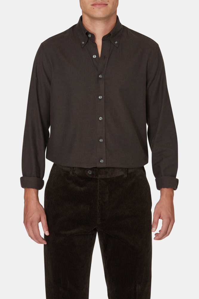 Slim Fit Button Down Skjorta