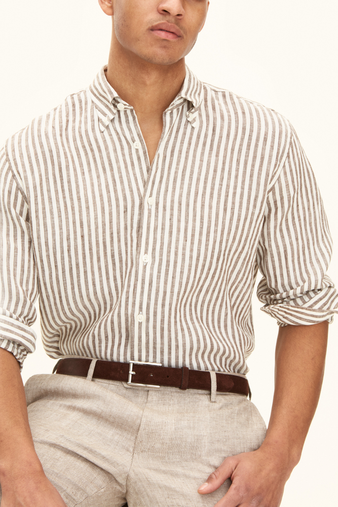 Regular Fit Button Down Linskjorte