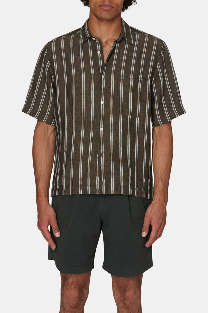 Regular Fit Linskjorte Turndown Krage