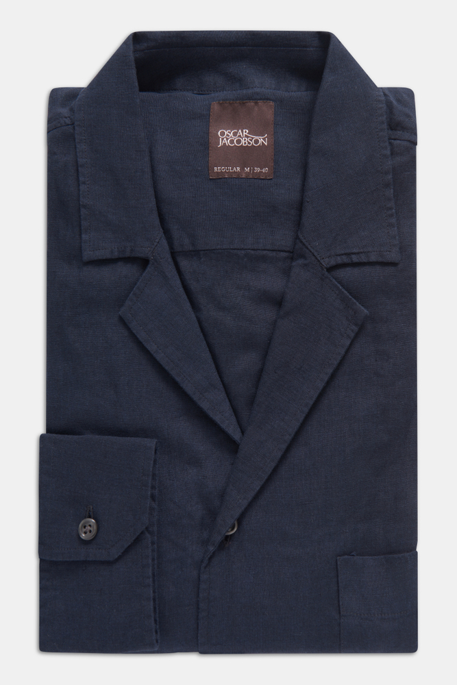 Regular Fit Bowling Collar Shirt