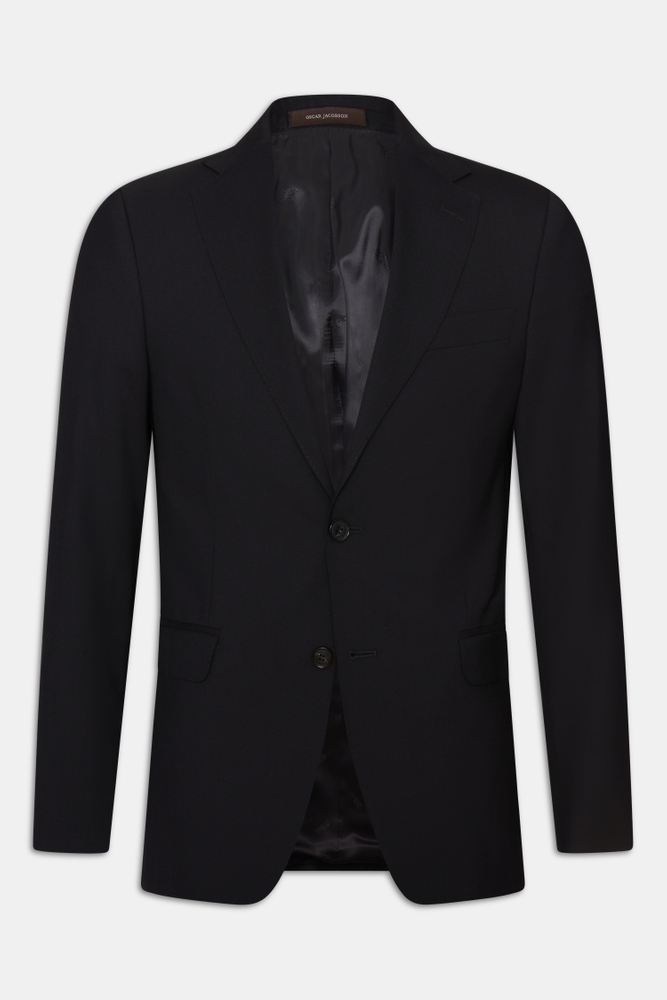 Regular Fit Microstructure Blazer