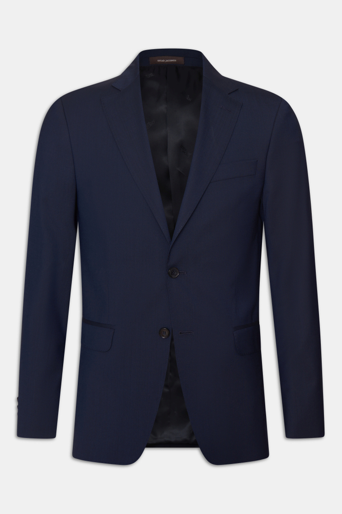 Regular Fit Microstructure Blazer