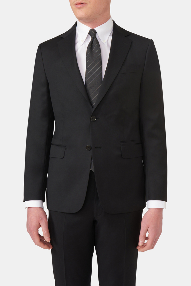 Regular Fit Microstructure Blazer