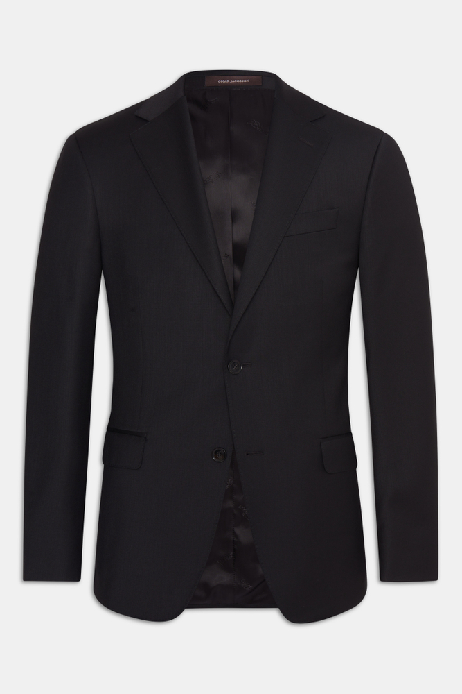 Regular Fit Microstructure Blazer