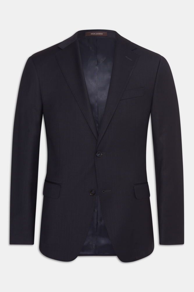 Regular Fit Microstructure Blazer