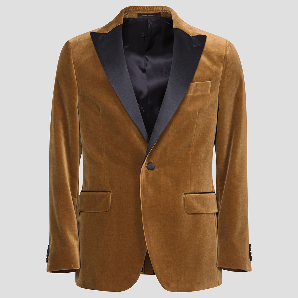 Regular Fit Tuxedo Velvet Blazer