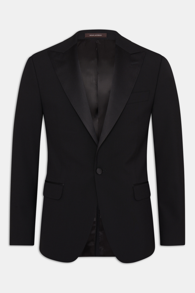 Regular Fit Tuxedo Microstructure Blazer