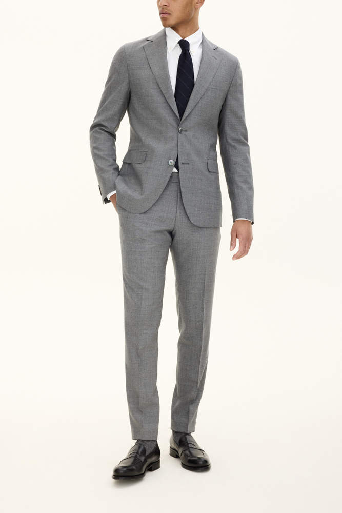 Slim Fit Sharkskin Blazer