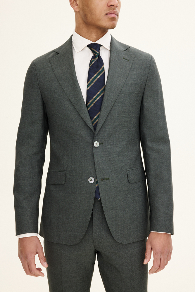 Slim Fit Sharkskin Blazer